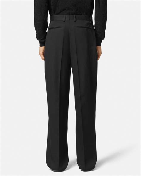 Wool Twill Formal Pants Black 